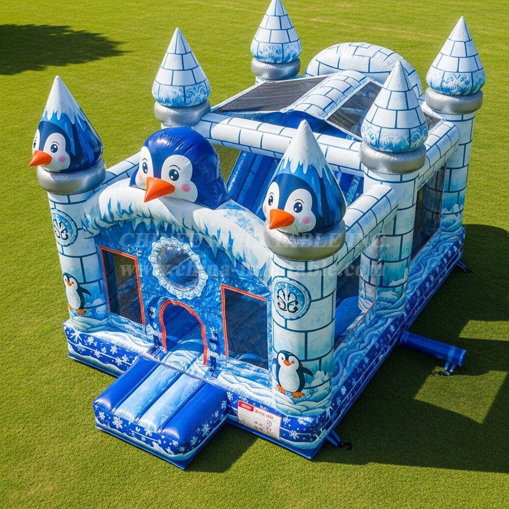 T5-2710 Penguin Theme Inflatable Castles