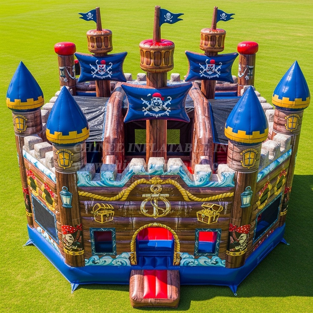 T5-2716 Pirates Theme Inflatable Castles
