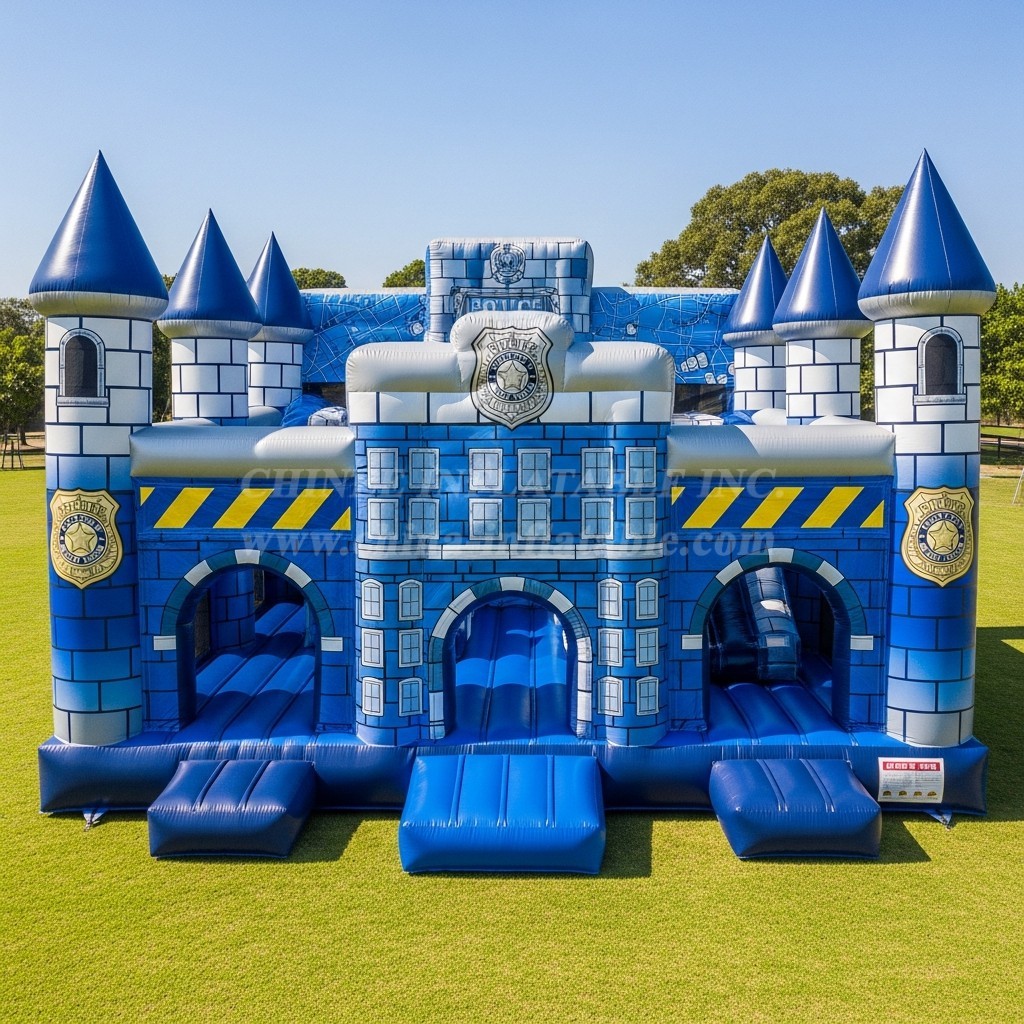 T5-2721 Police Station Theme Inflatable Castles