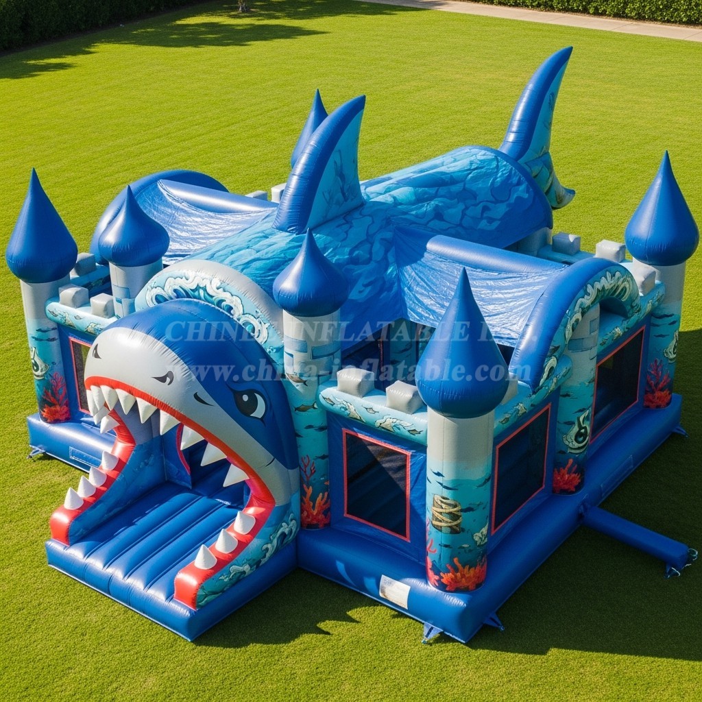 T5-2736 Shark Theme Inflatable Castles
