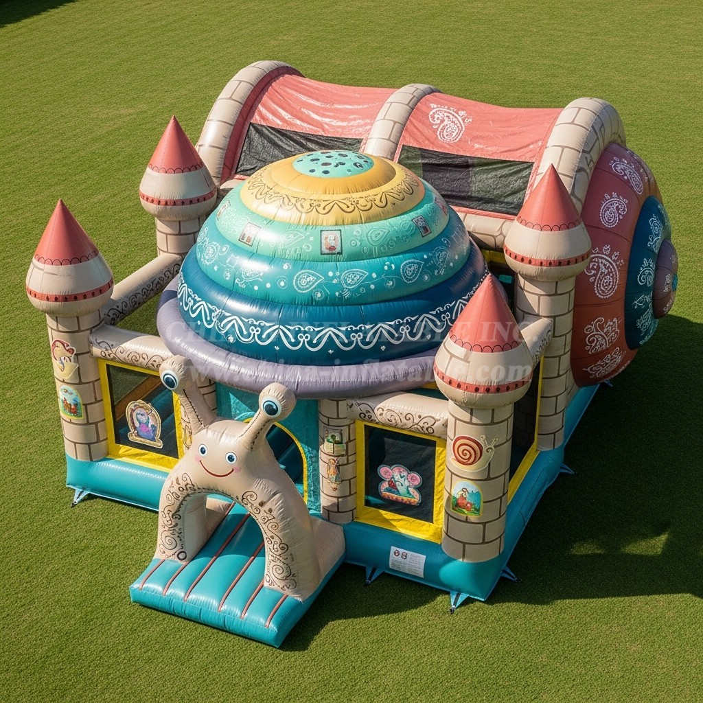 T5-2742 Snail Theme Inflatable Castles