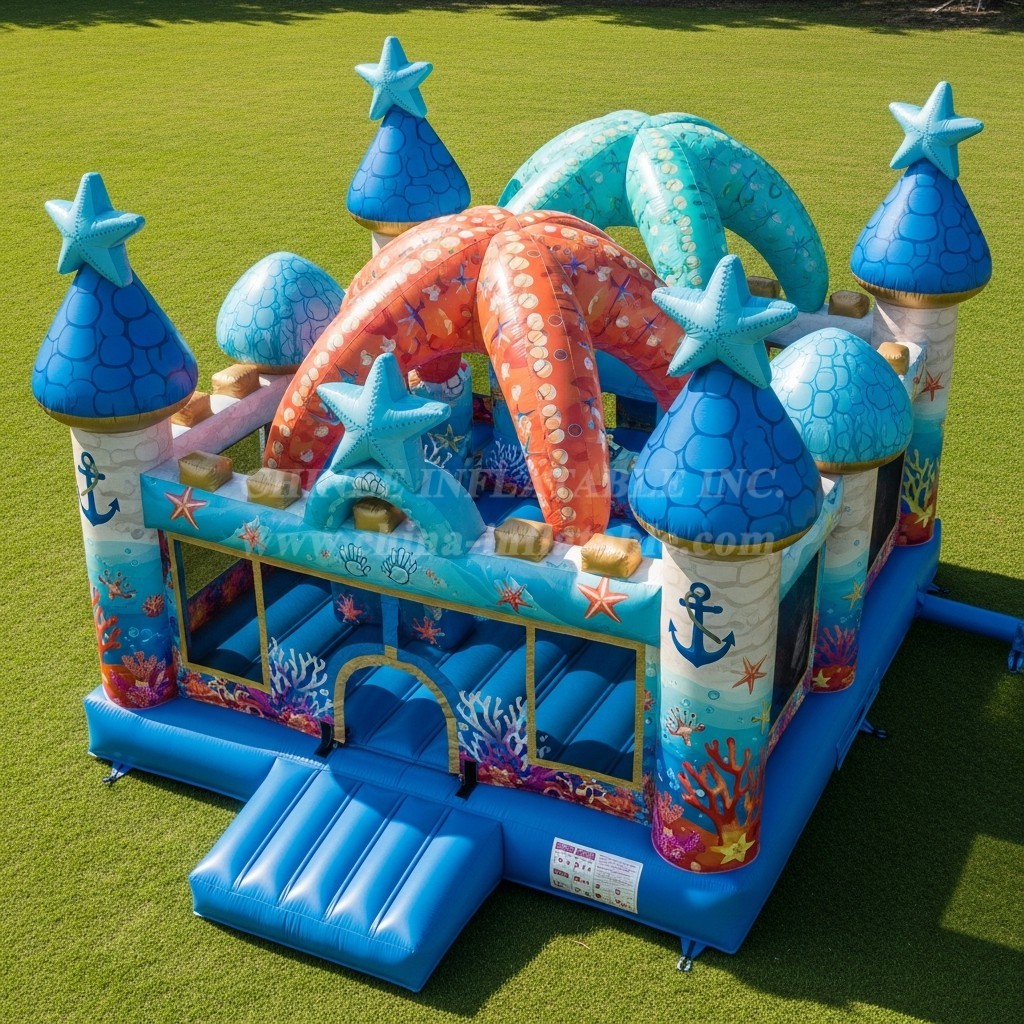 T5-2751 Starfish Theme Inflatable Castles