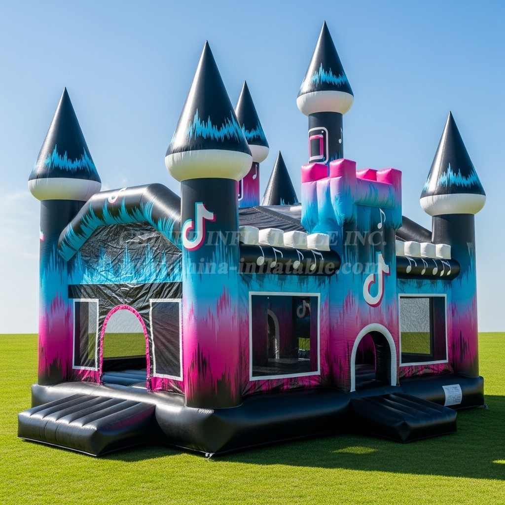T5-2760 TikTok Theme Inflatable Castles