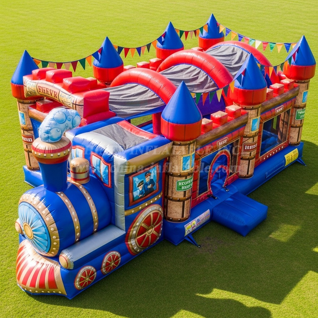 T5-2765 Train Theme Inflatable Castles