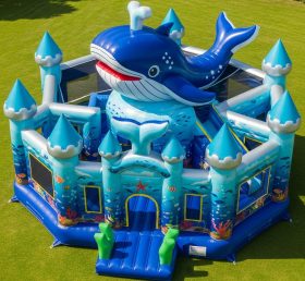 T5-2782 Whale Theme Inflatable Castles