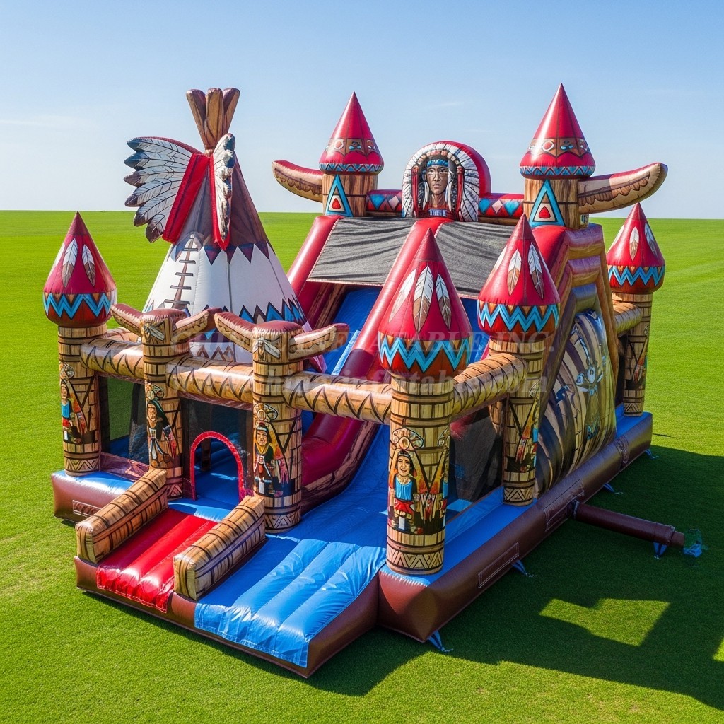 T5-2809 American Indian Theme Inflatable Castles