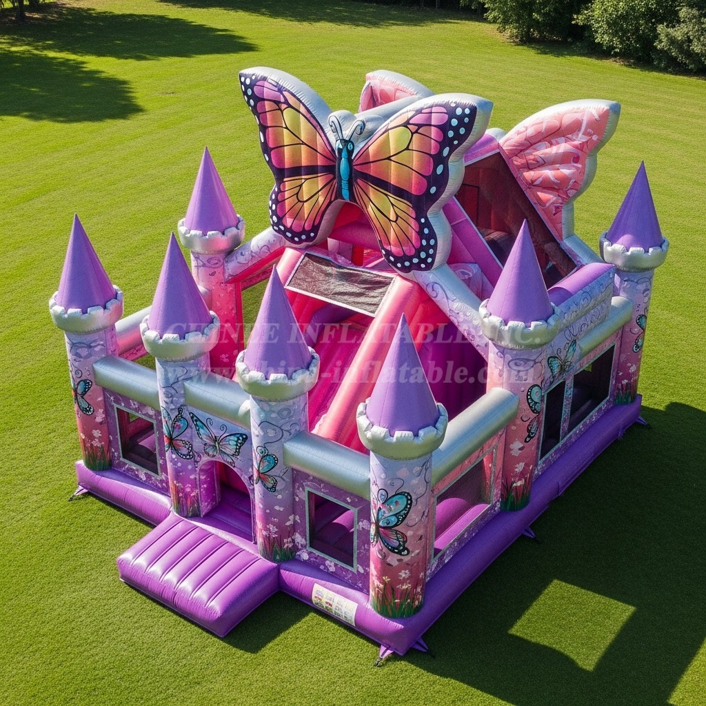 T5-2834 Butterfly Theme Inflatable Castles