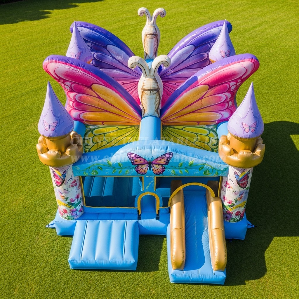 T5-2837 Butterfly Theme Inflatable Castles