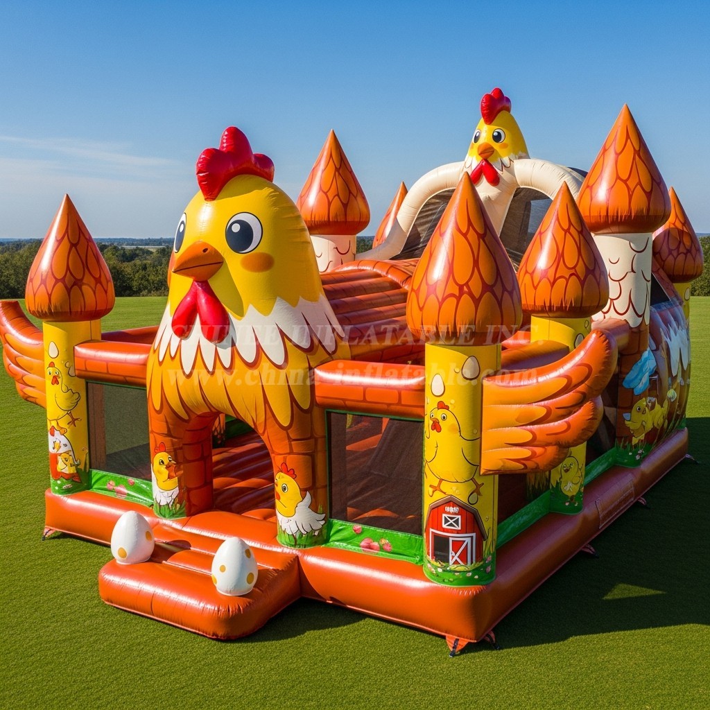 T5-2849 Chicken Theme Inflatable Castles