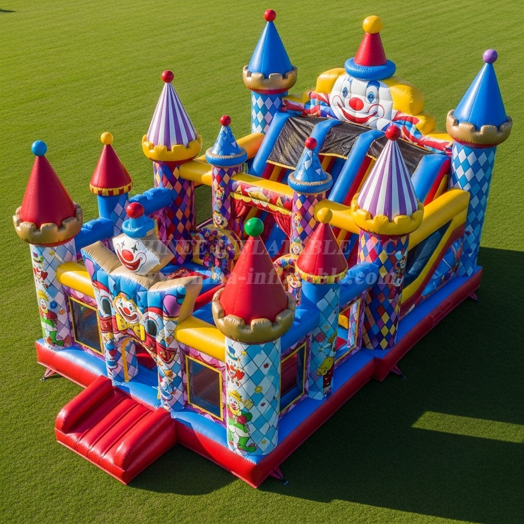 T5-2865 Clown Theme Inflatable Castles