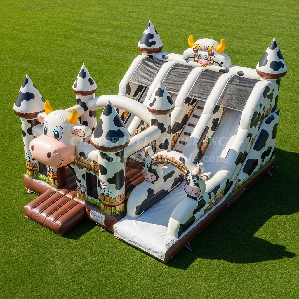 T5-2868 Cow Theme Inflatable Castles
