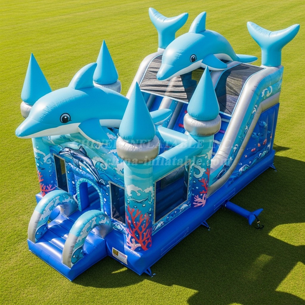 T5-2892 Dolphin Theme Inflatable Castles