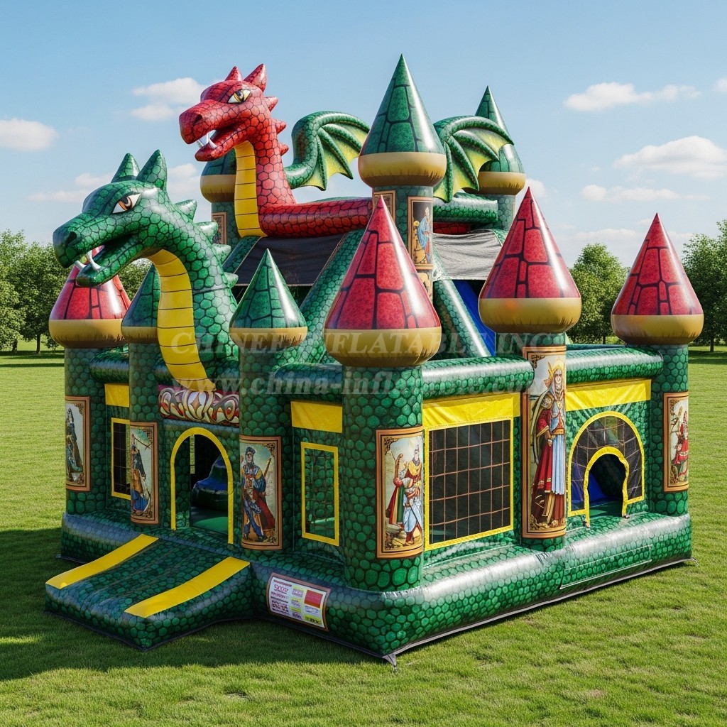 T5-2898 Dragon Theme Inflatable Castles