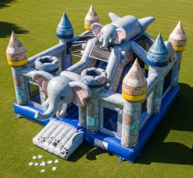 T5-2918 Elephant Theme Inflatable Castles