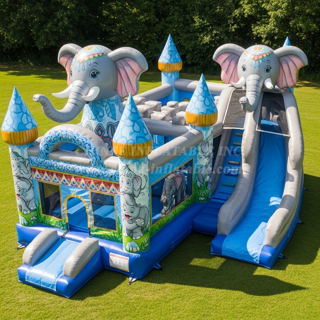 T5-2919 Elephant Theme Inflatable Castles