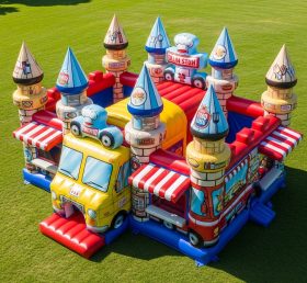 T5-2943 Food Trucks Theme Inflatable Castles
