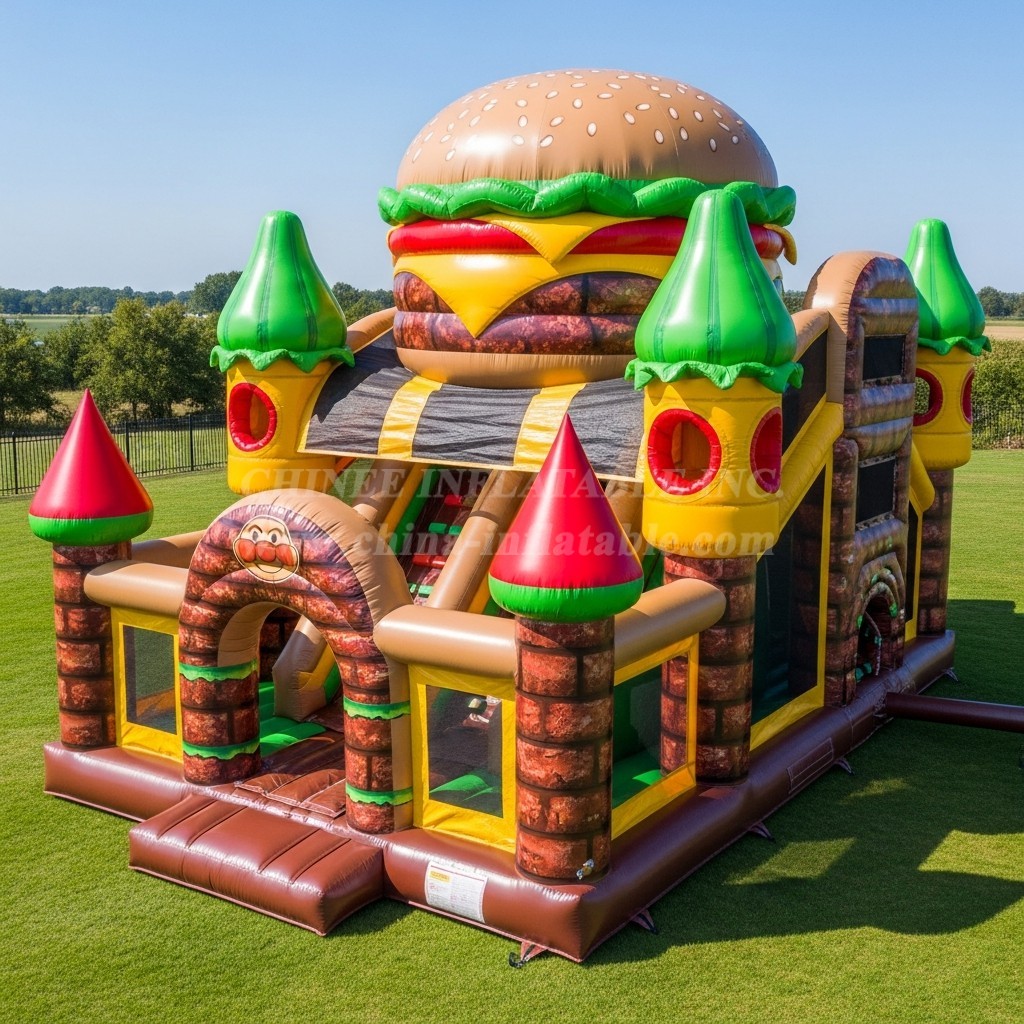 T5-2958 Hamburger Theme Inflatable Castles