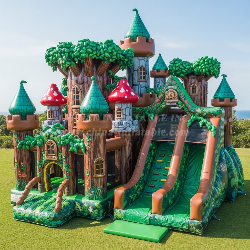 T5-2999 Magic Forest Theme Inflatable Castles