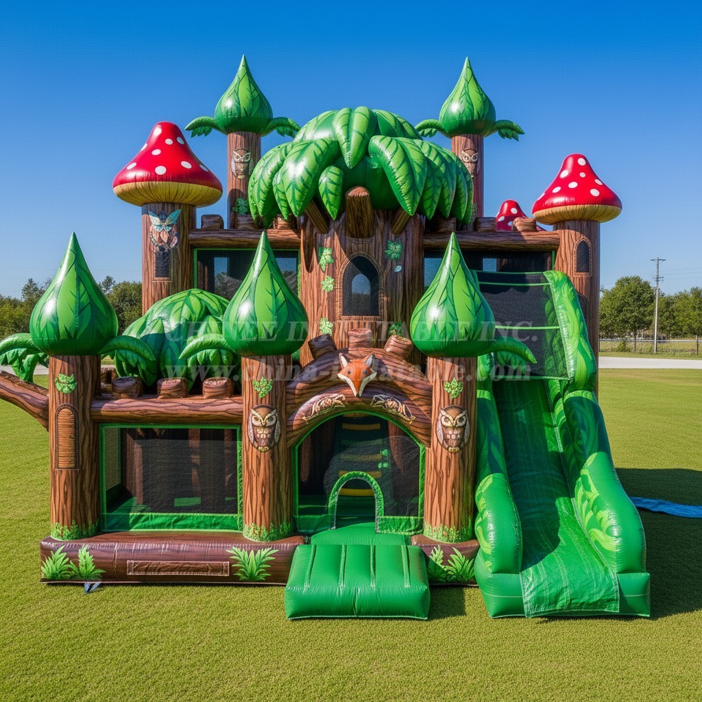 T5-3000 Magic Forest Theme Inflatable Castles