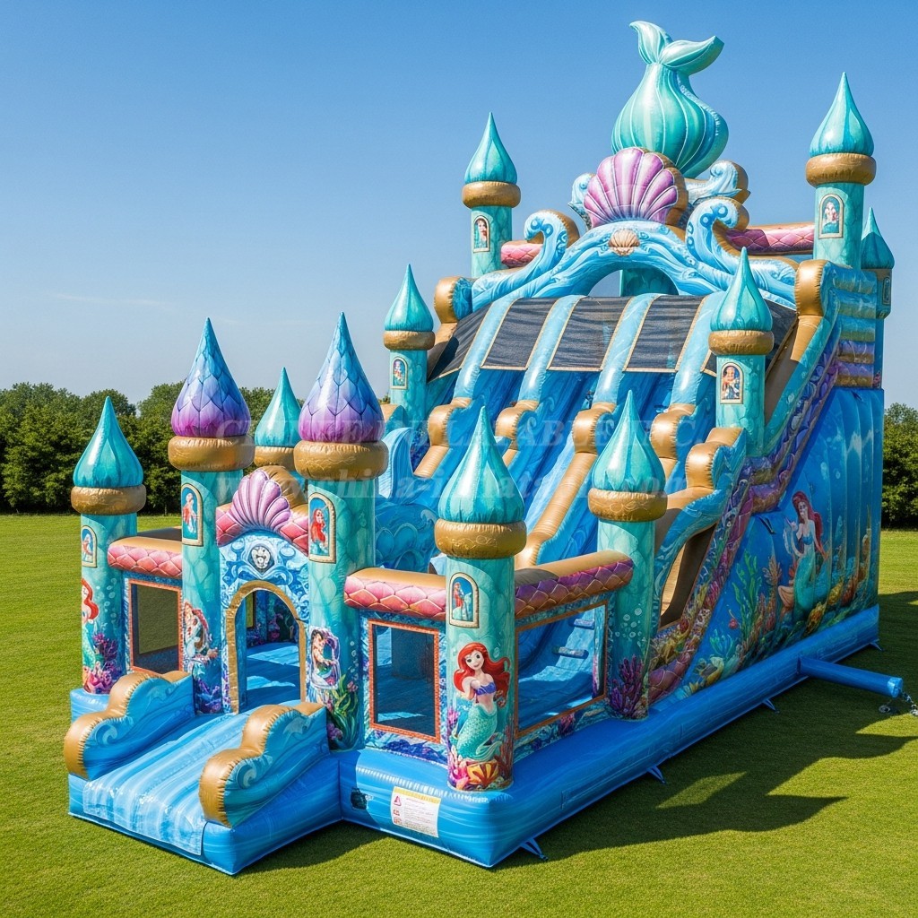 T5-3002 Mermaid Theme Inflatable Castles