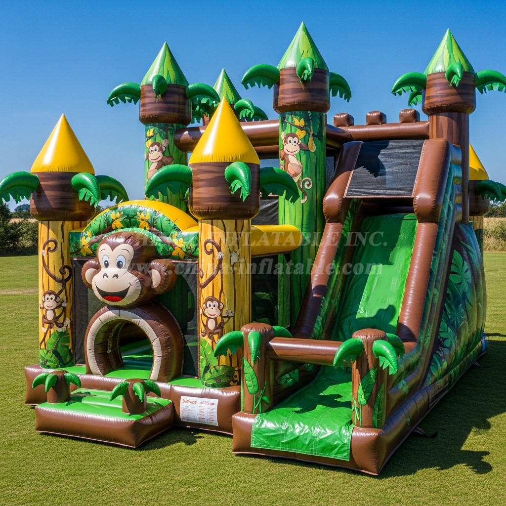 T5-3008 Monkey Theme Inflatable Castles