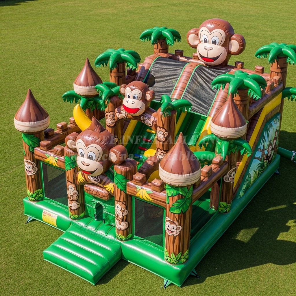 T5-3011 Monkey Theme Inflatable Castles