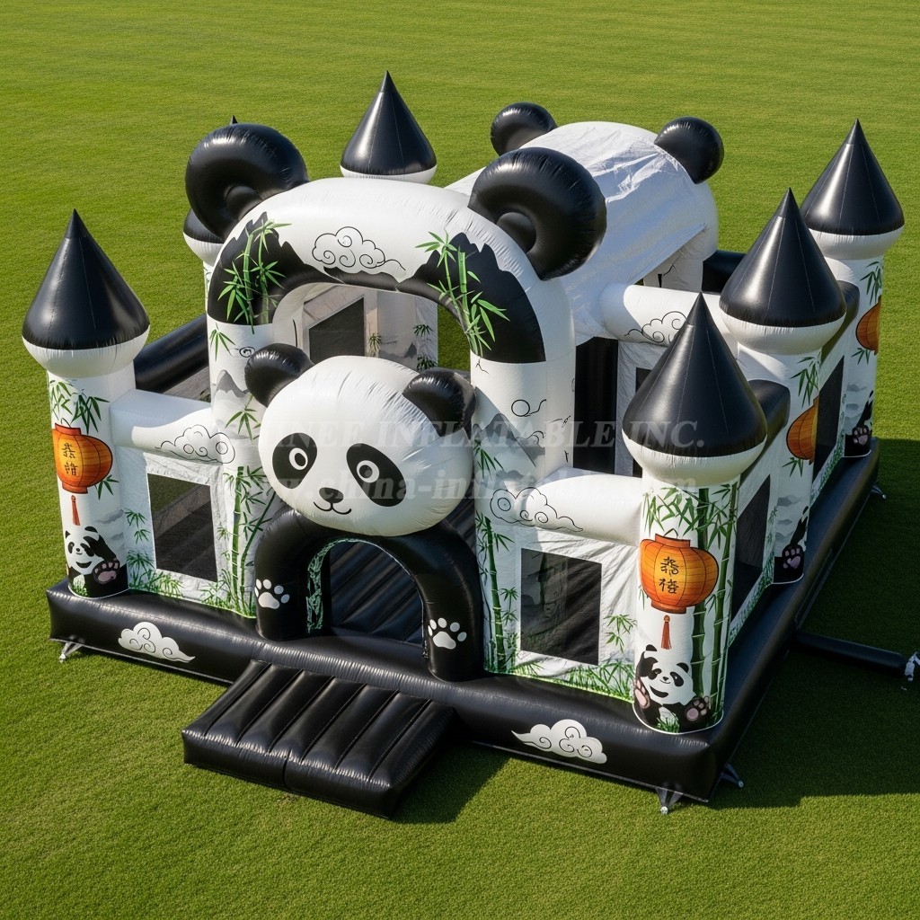 T5-3023 Panda Theme Inflatable Castles