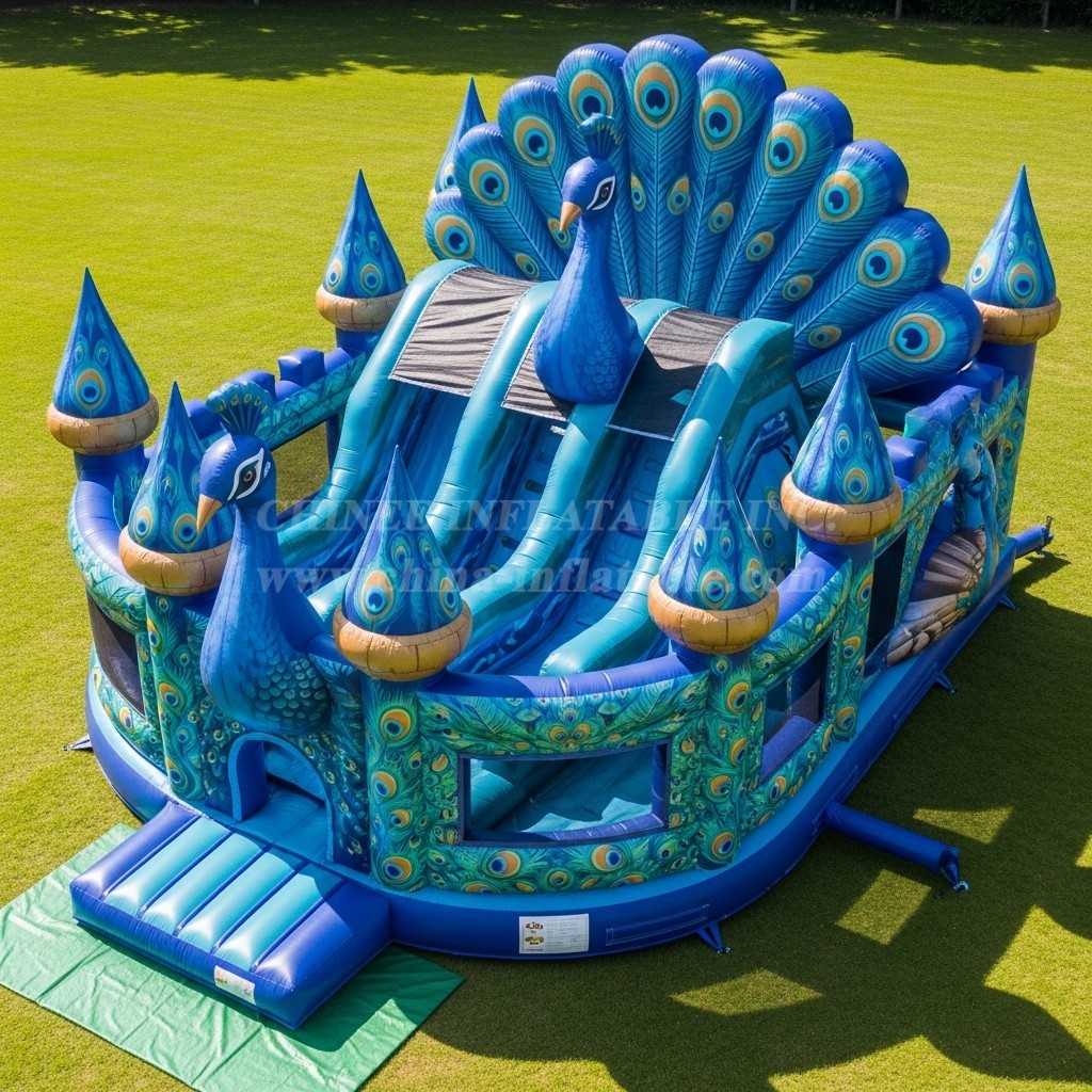 T5-3027 Peacock Theme Inflatable Castles