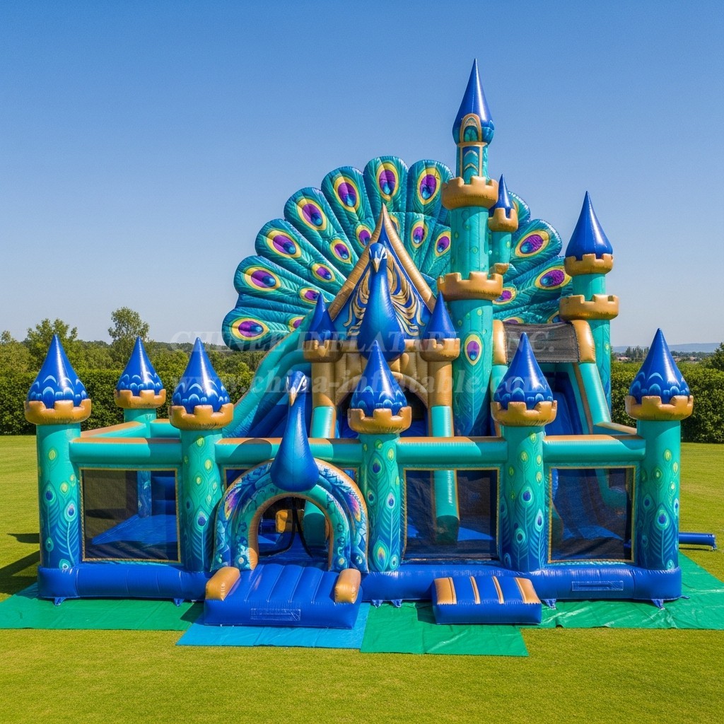 T5-3028 Peacock Theme Inflatable Castles