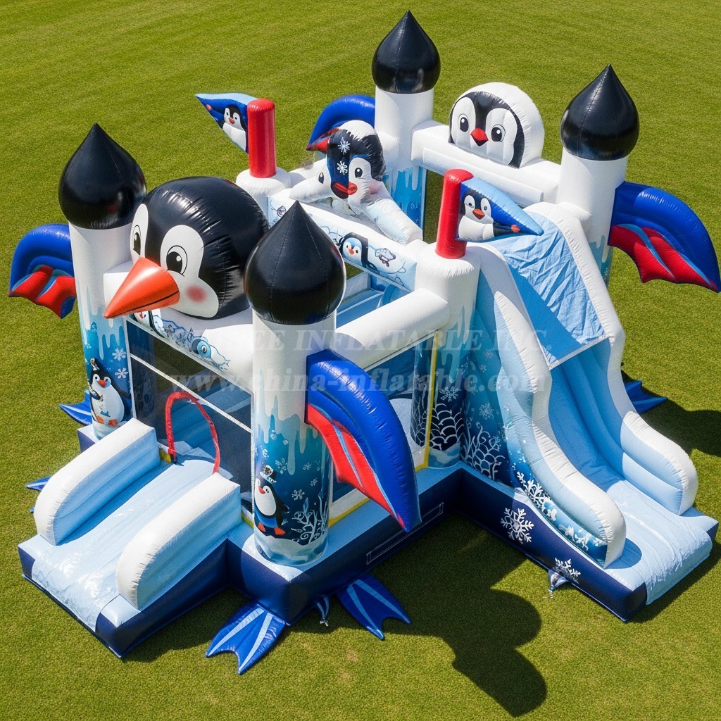 T5-3030 Penguin Theme Inflatable Castles