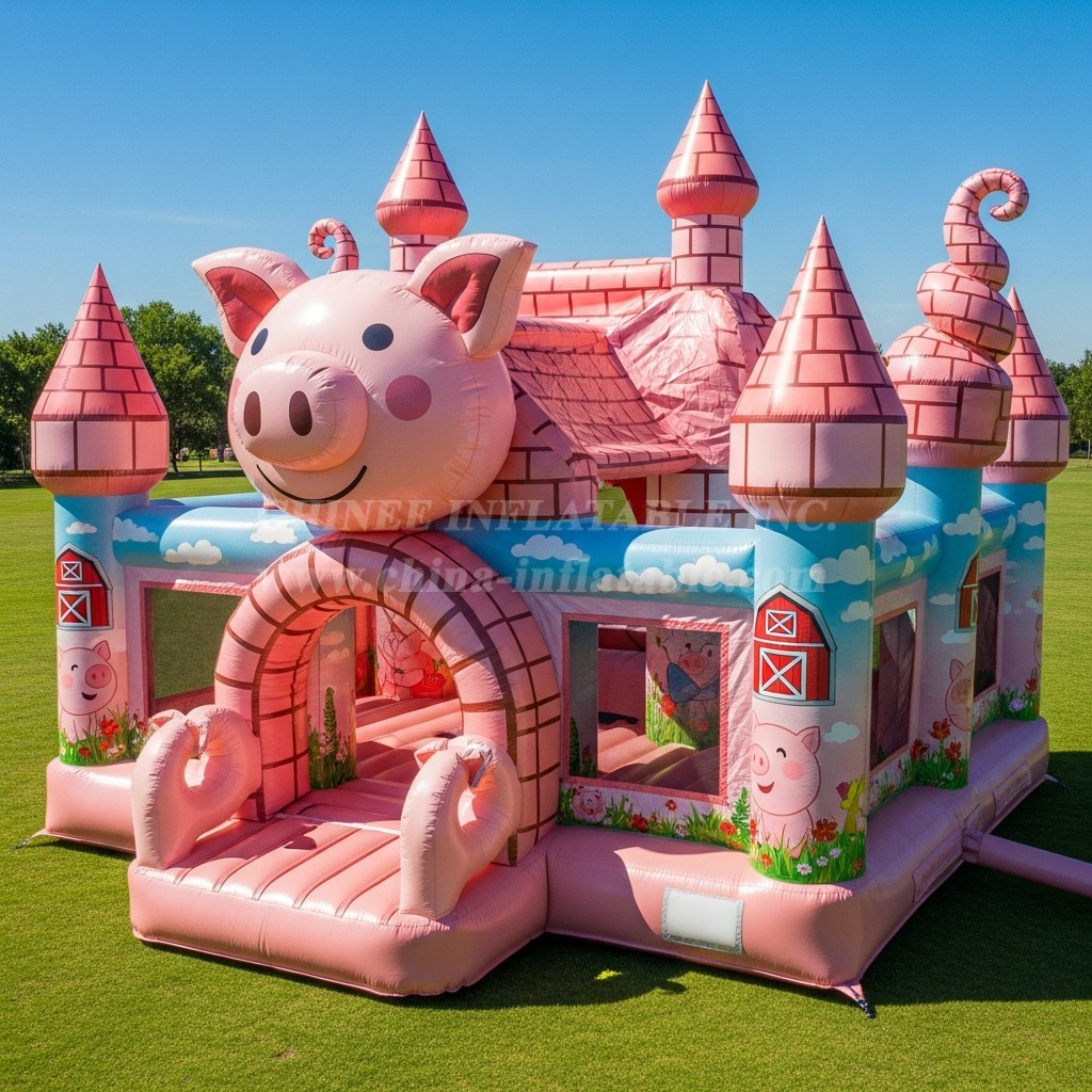 T5-3035 Pig Theme Inflatable Castles