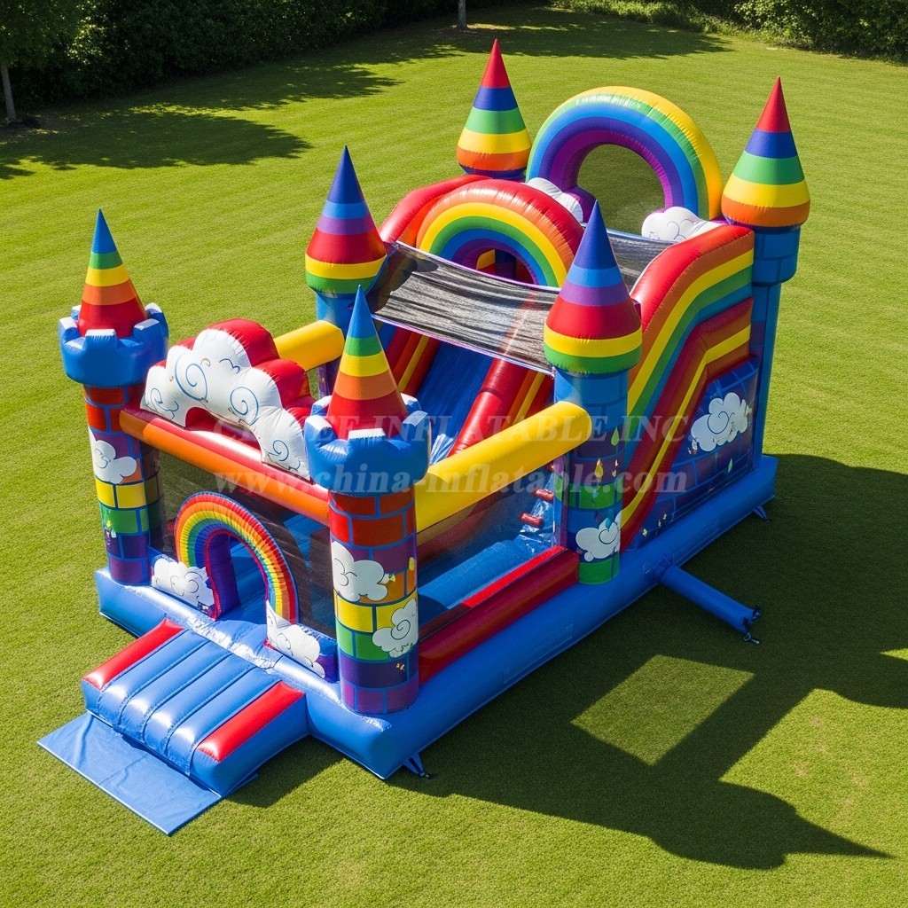 T5-3050 Rainbow Theme Inflatable Castles