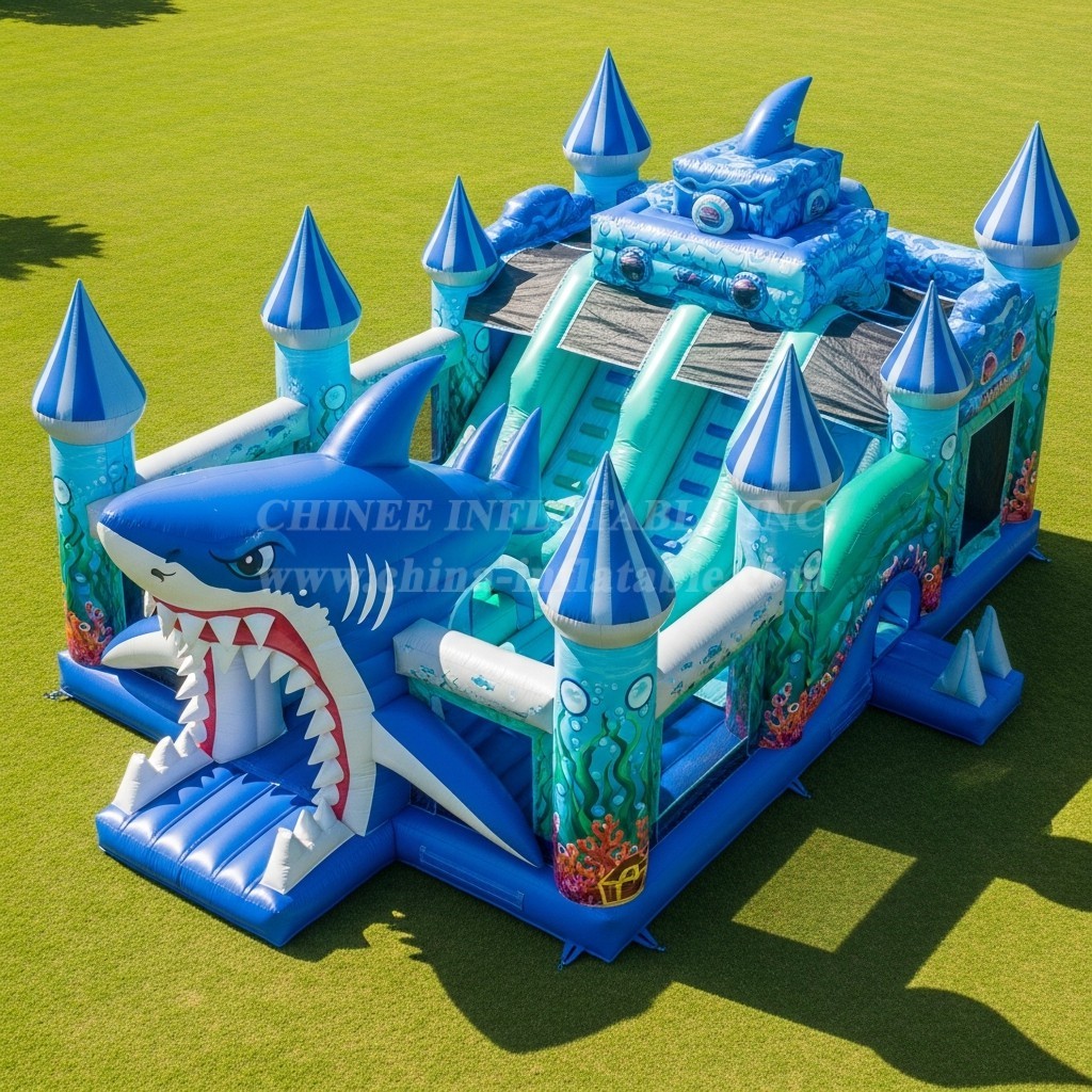 T5-3060 Shark Theme Inflatable Castles