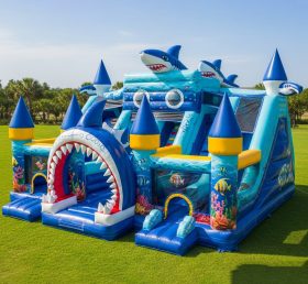 T5-3061 Shark Theme Inflatable Castles