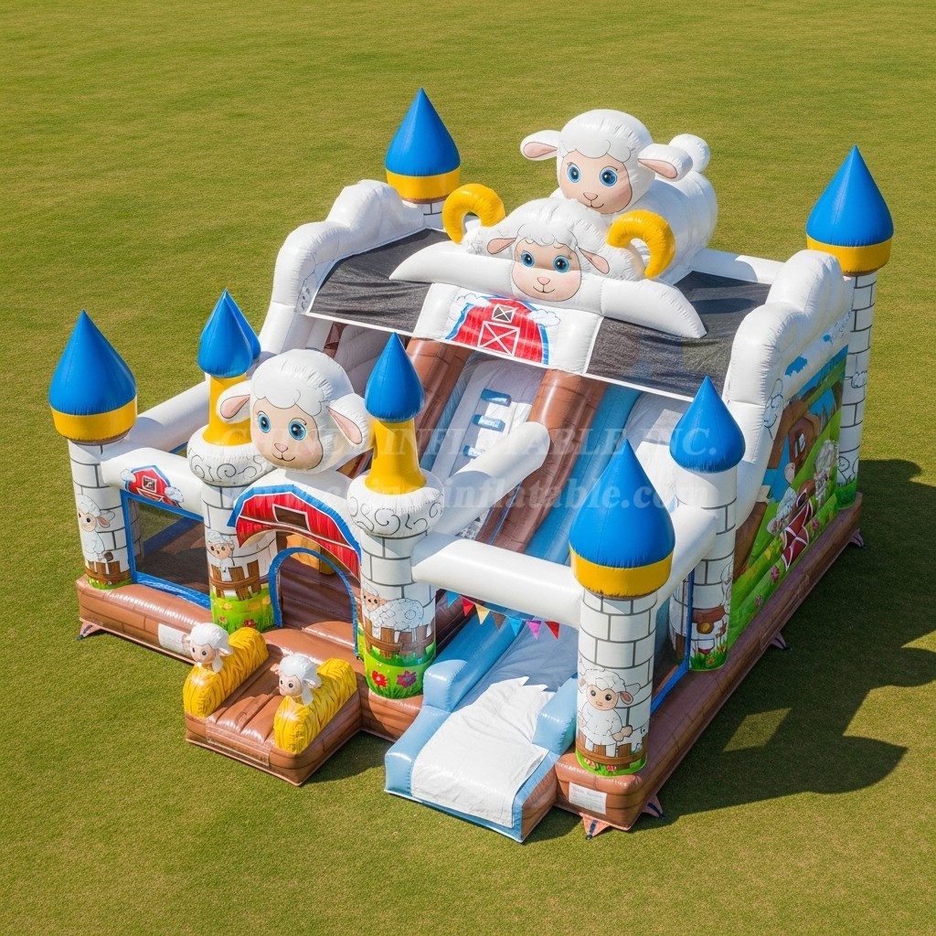 T5-3067 Sheep Theme Inflatable Castles