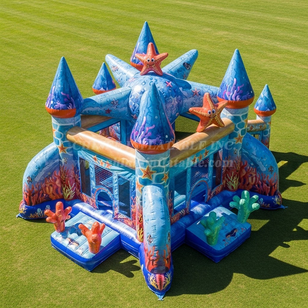T5-3077 Starfish Theme Inflatable Castles