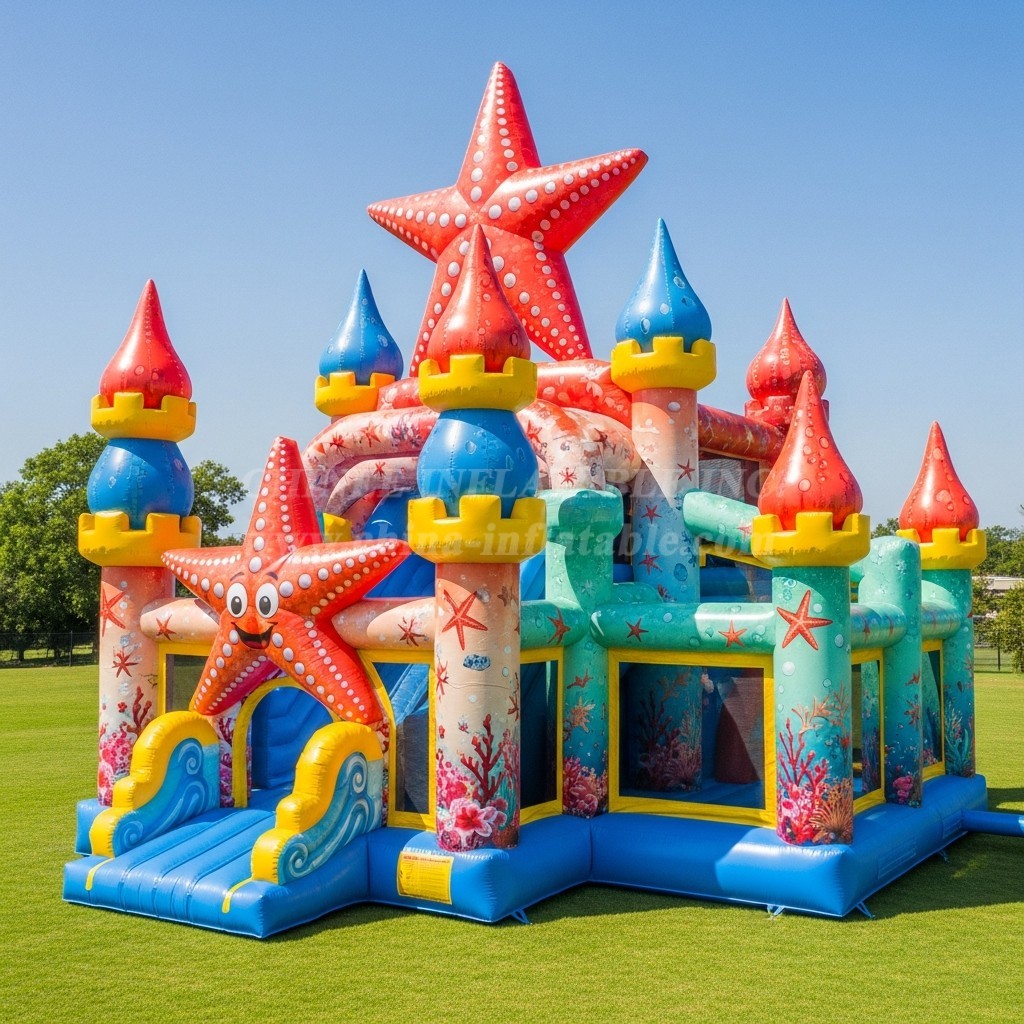 T5-3080 Starfish Theme Inflatable Castles