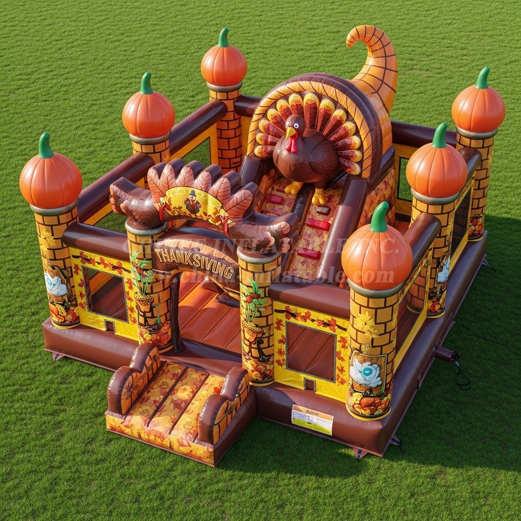 T5-3081 Thanksgiving Theme Inflatable Castles