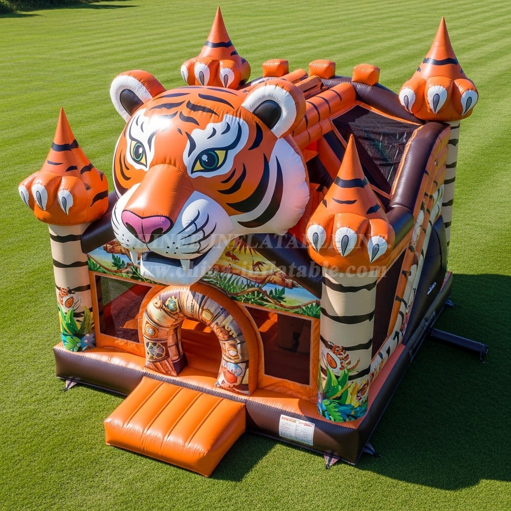 T5-3087 Tiger Theme Inflatable Castles