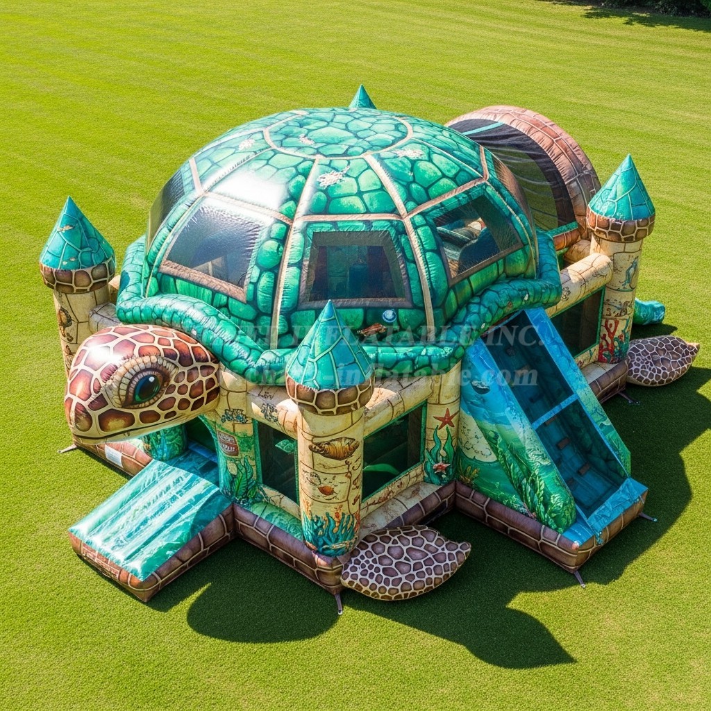 T5-3107 Turtle Theme Inflatable Castles