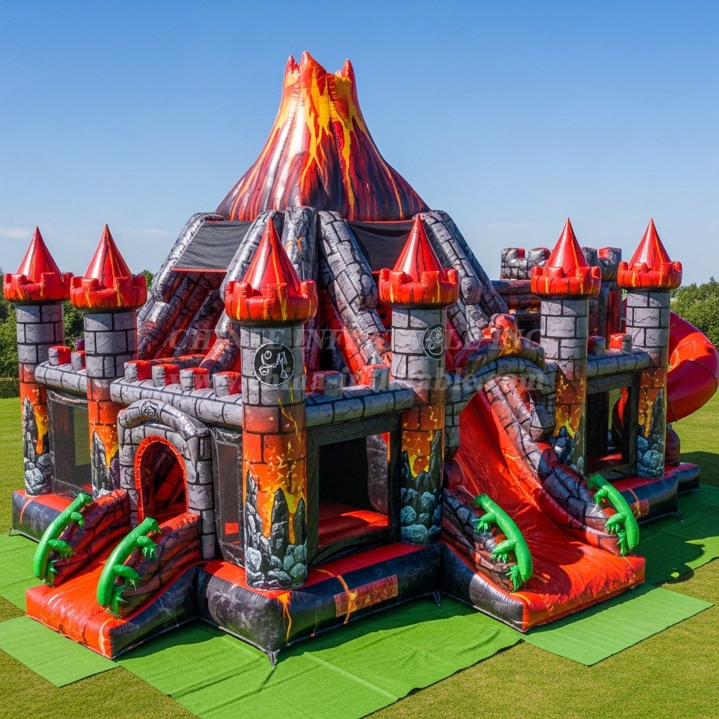 T5-3113 Volcano Theme Inflatable Castles