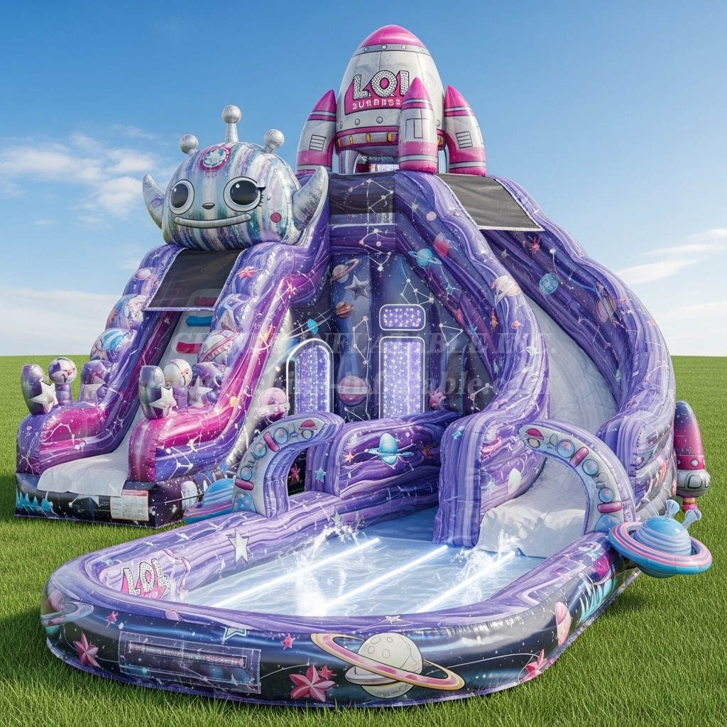 T8-9293 L.O.L. SURPRISE Theme Inflatable Water Slide