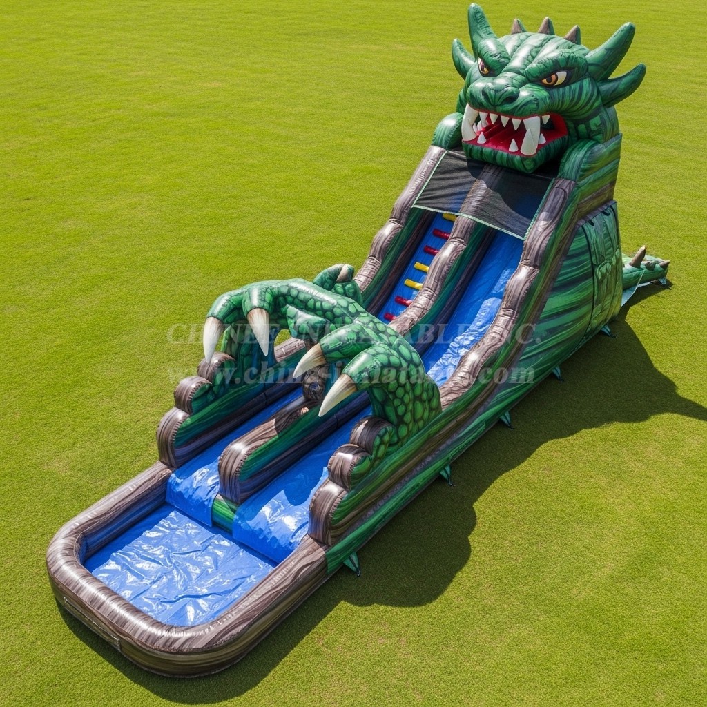 T8-9315 Monster Theme Inflatable Water Slide