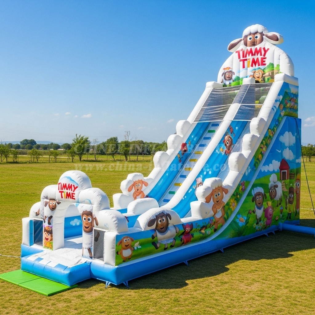 T8-9426 Timmy Time Theme Inflatable Dry Slide