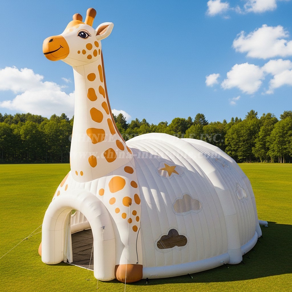 Tent1-6009 Giraffe Theme Inflatable Tent