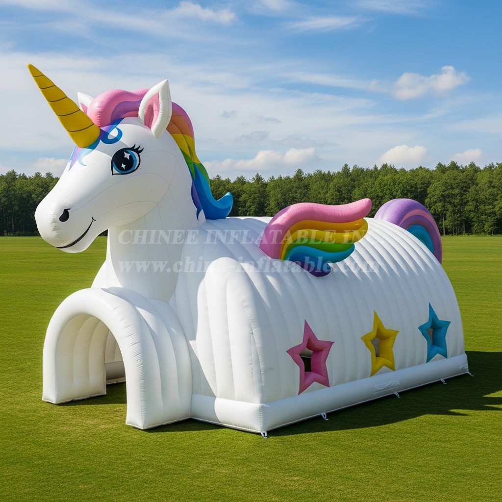 Tent1-6032 Unicorn Rainbow Inflatable Tent