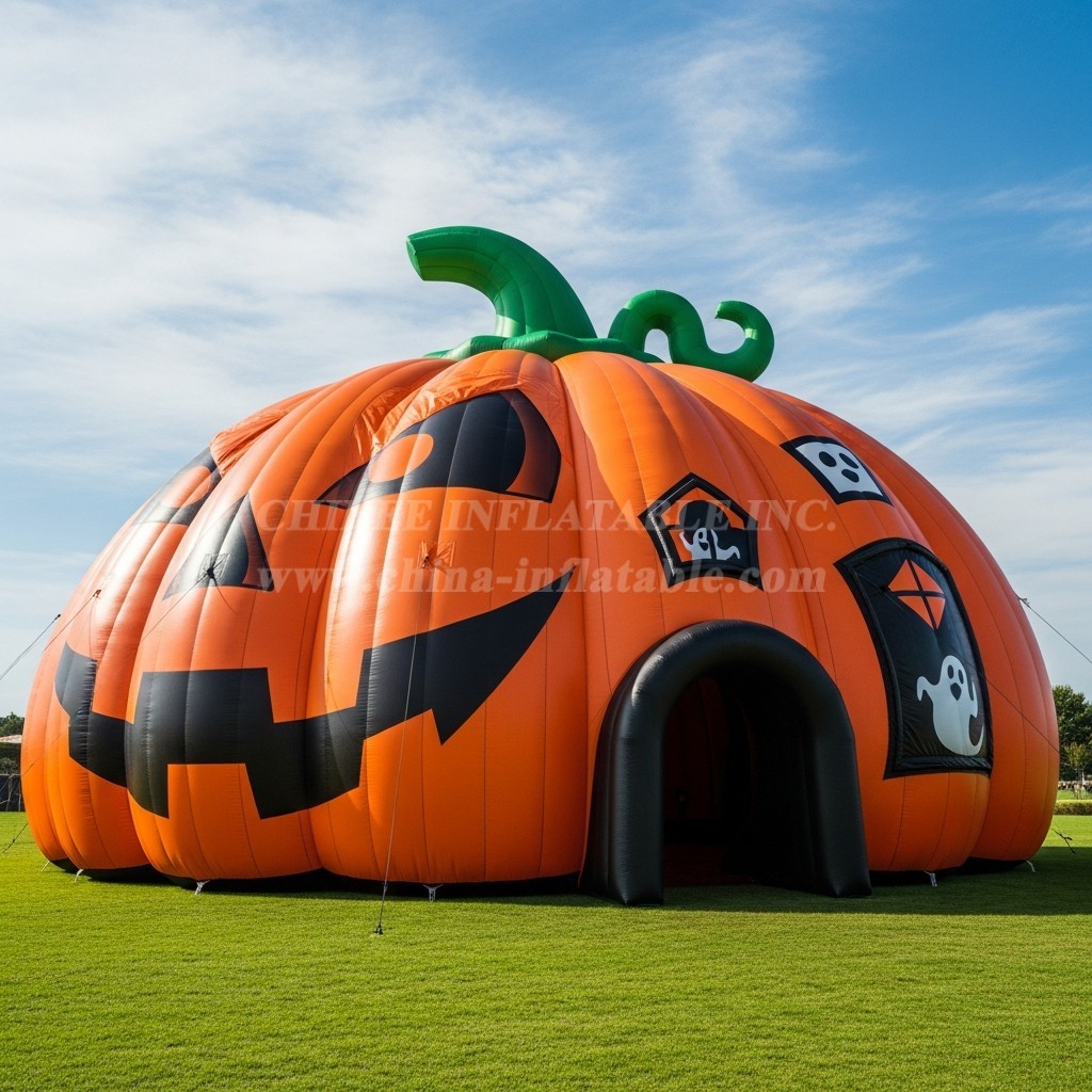 Tent1-6059 Halloween Pumpkin Theme Inflatable Tent