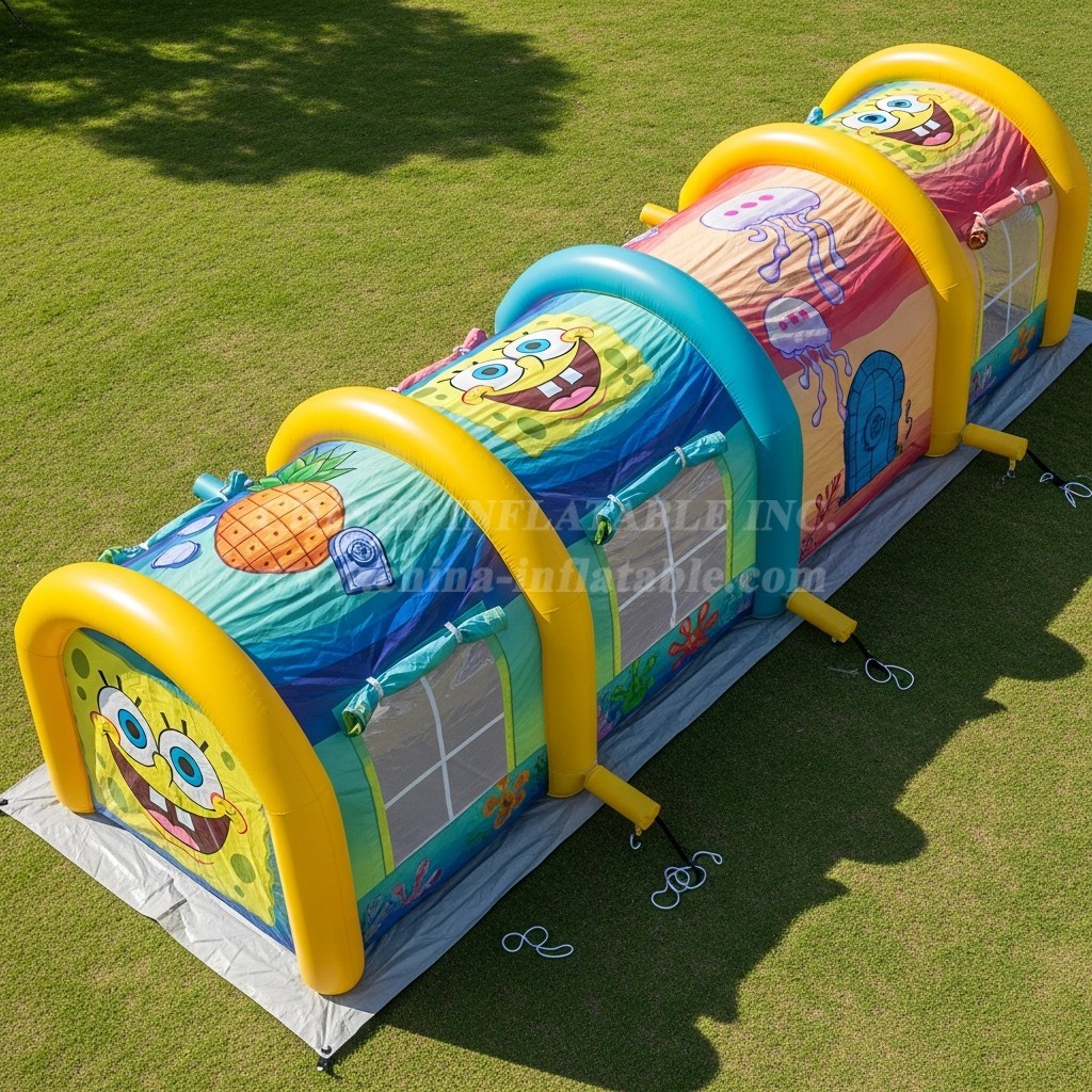 Tent1-6175 SpongeBob Theme Inflatable Tent