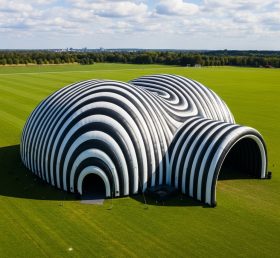 Tent1-6260 Striped Inflatable Dome