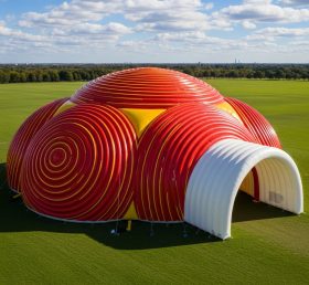 Tent1-6269 Red and Yellow Inflatable Dome